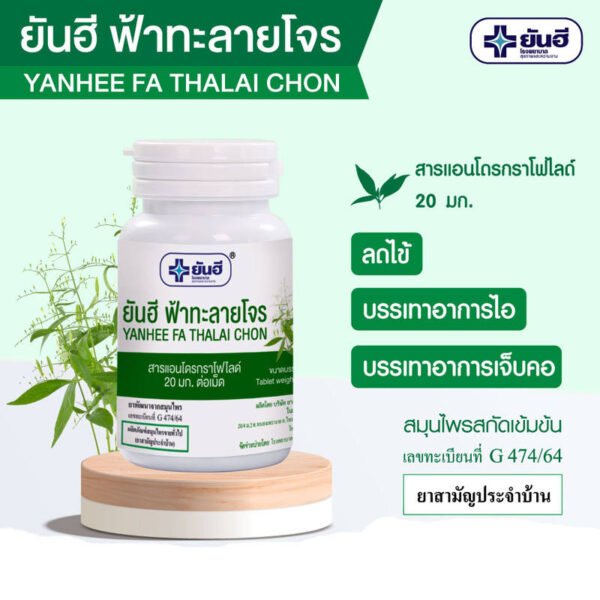ยันฮีฟ้าทะลายโจร250มก. 60เม็ด - Image 3